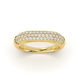 Tapered Pave Diamond Ring