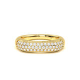 Tapered Pave Diamond Ring
