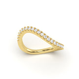 Wave Diamond Generic Ring