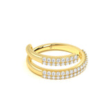 Twin Pave Diamond Band
