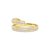 Twin Pave Diamond Band
