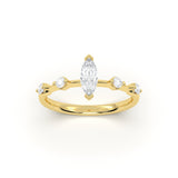 Marquise Accent Diamond Ring