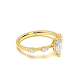 Marquise Accent Diamond Ring
