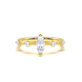 Marquise Accent Diamond Ring