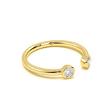 Twin Solitaire Diamond Ring
