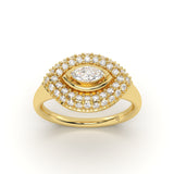 Eye Pave Diamond Ring