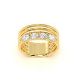 Round Life Diamond Band