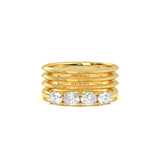 Round Life Diamond Band