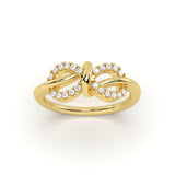 Infinity Pave Diamond Ring