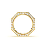 Angular Eternity Diamond Ring