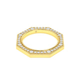 Angular Eternity Diamond Ring