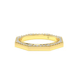 Angular Eternity Diamond Ring