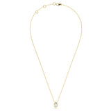 Bezel Pear 1 ct Diamond Pendant