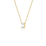 Classic Emerald 1 ct Diamond Pendant