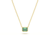 Classic Emerald Pendant Necklace