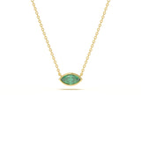 Marquise Emerald Pendant Necklace