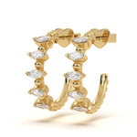 Marquise Diamond Aura Hoop