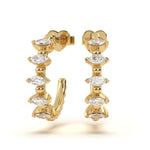 Marquise Diamond Aura Hoop