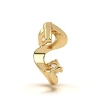 Marquise Diamond Leher Earcuff