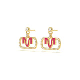 MIJA Enamel Diamond Drop