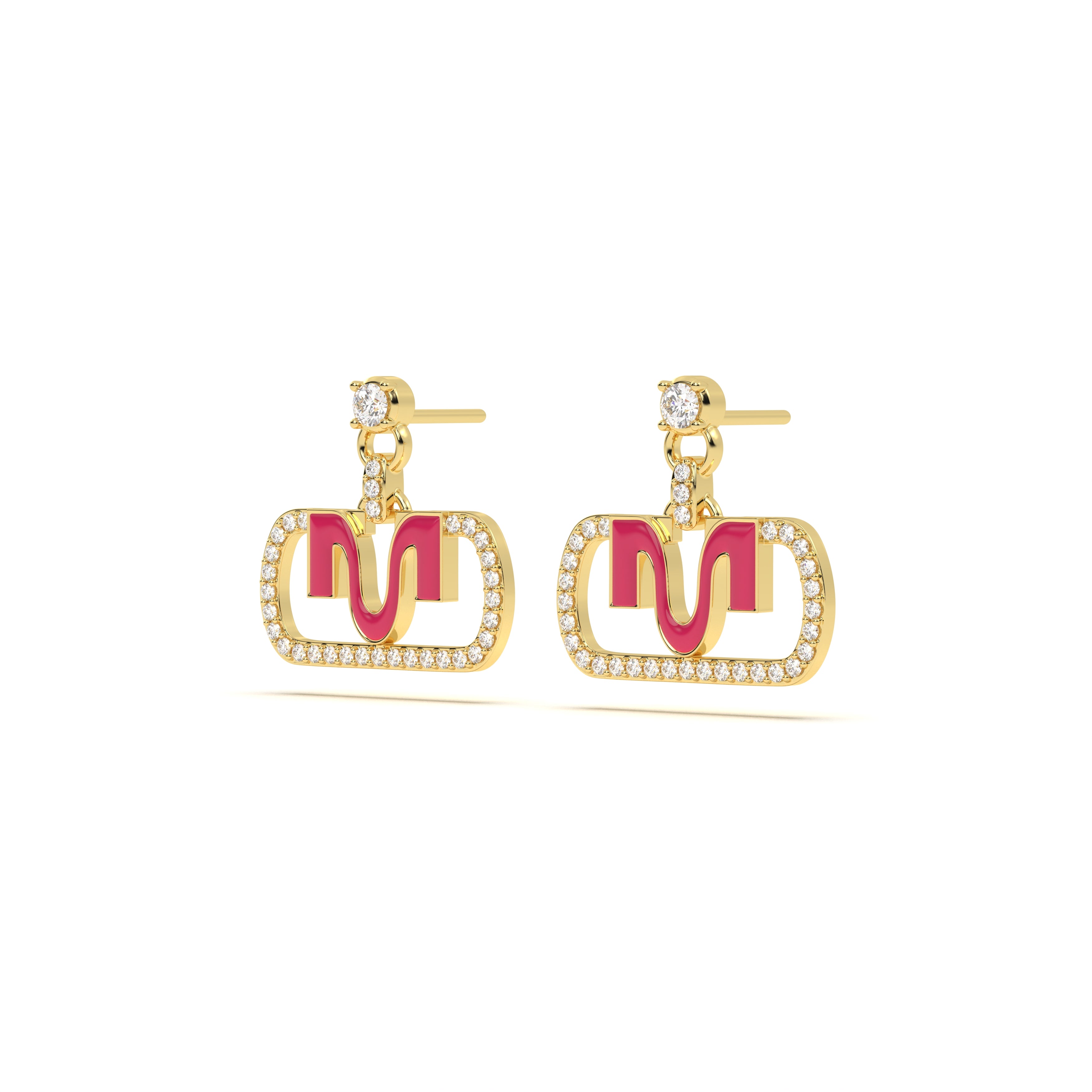 MIJA Enamel Diamond Drop