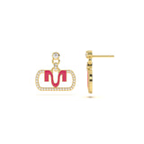 MIJA Enamel Diamond Drop