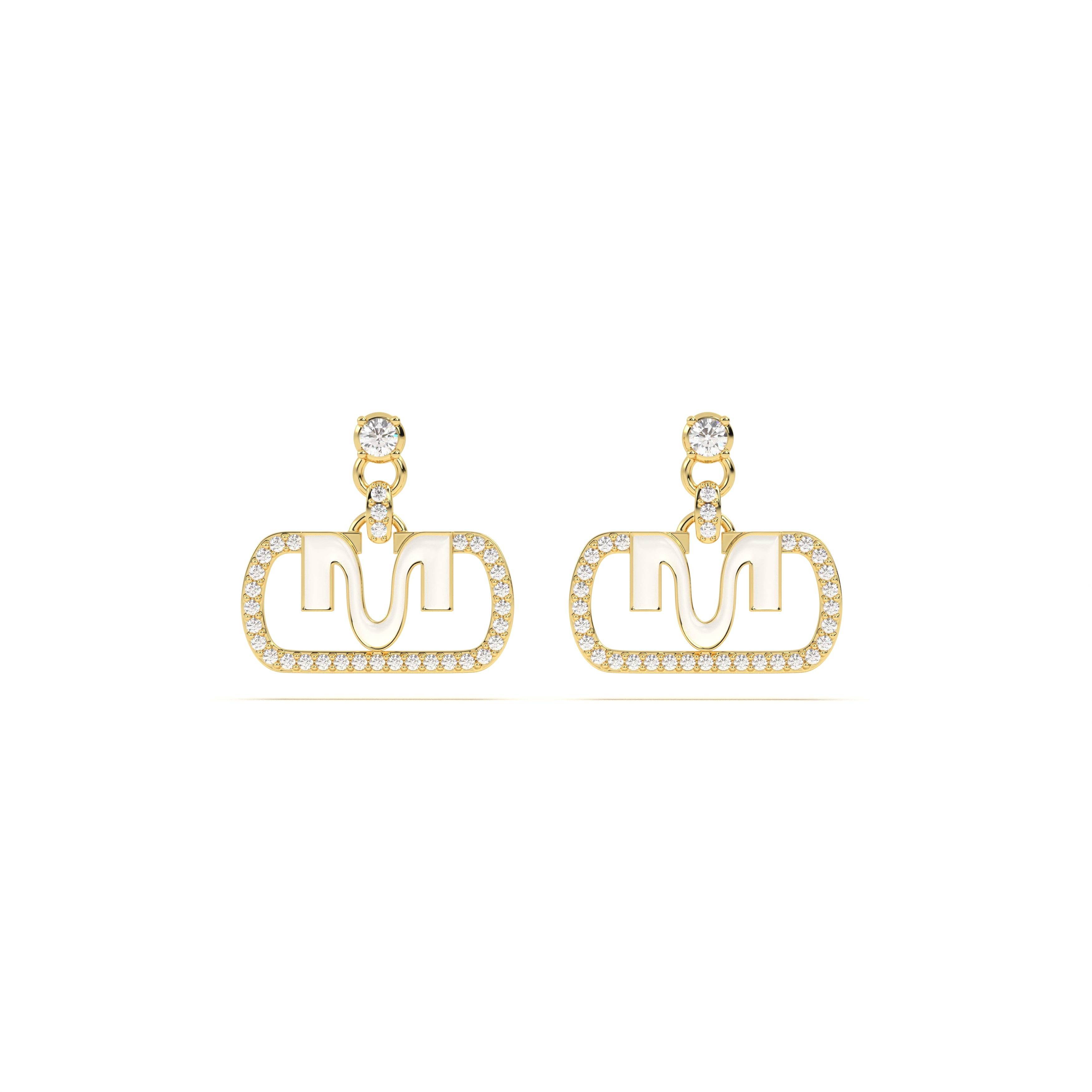 MIJA Enamel Diamond Drop