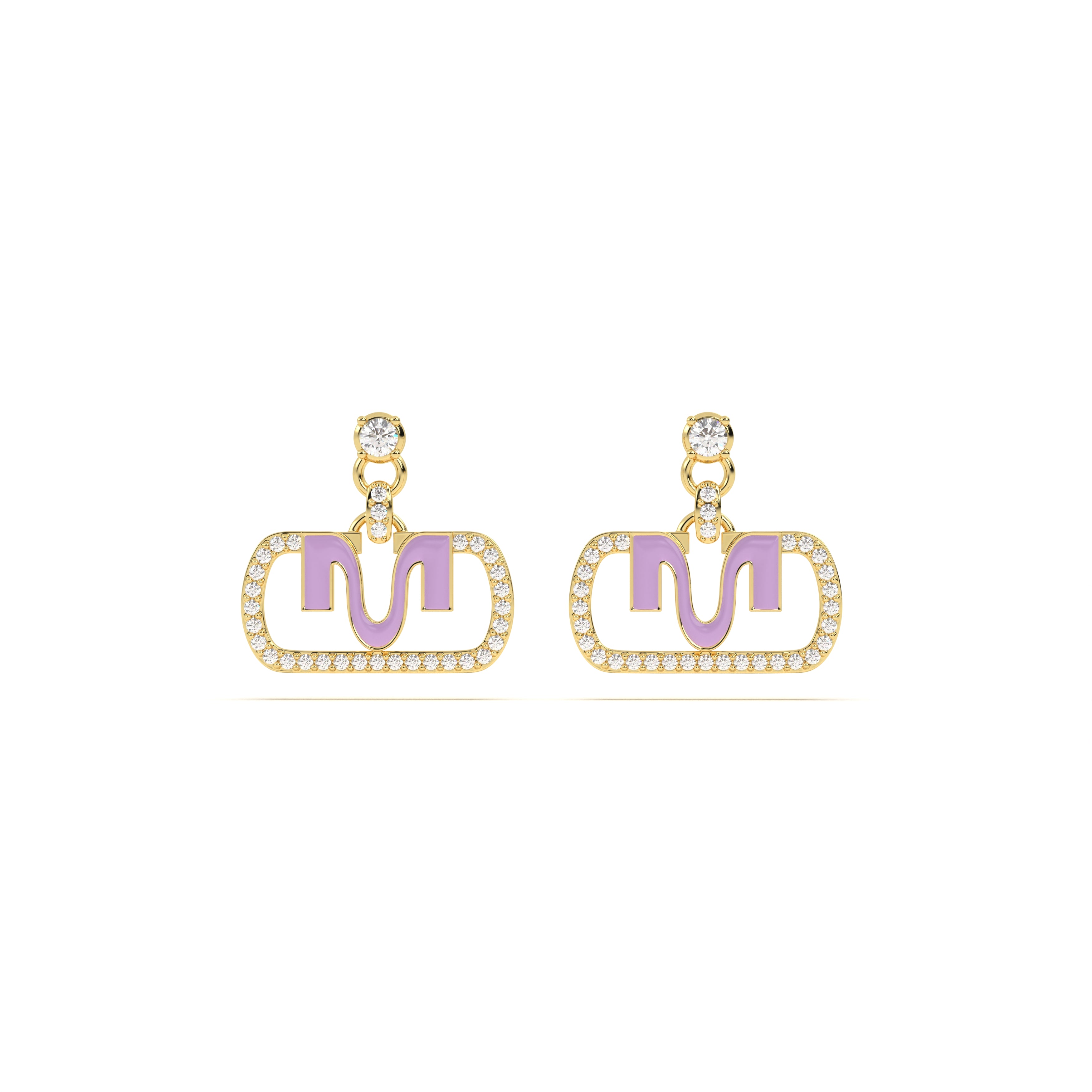 MIJA Enamel Diamond Drop