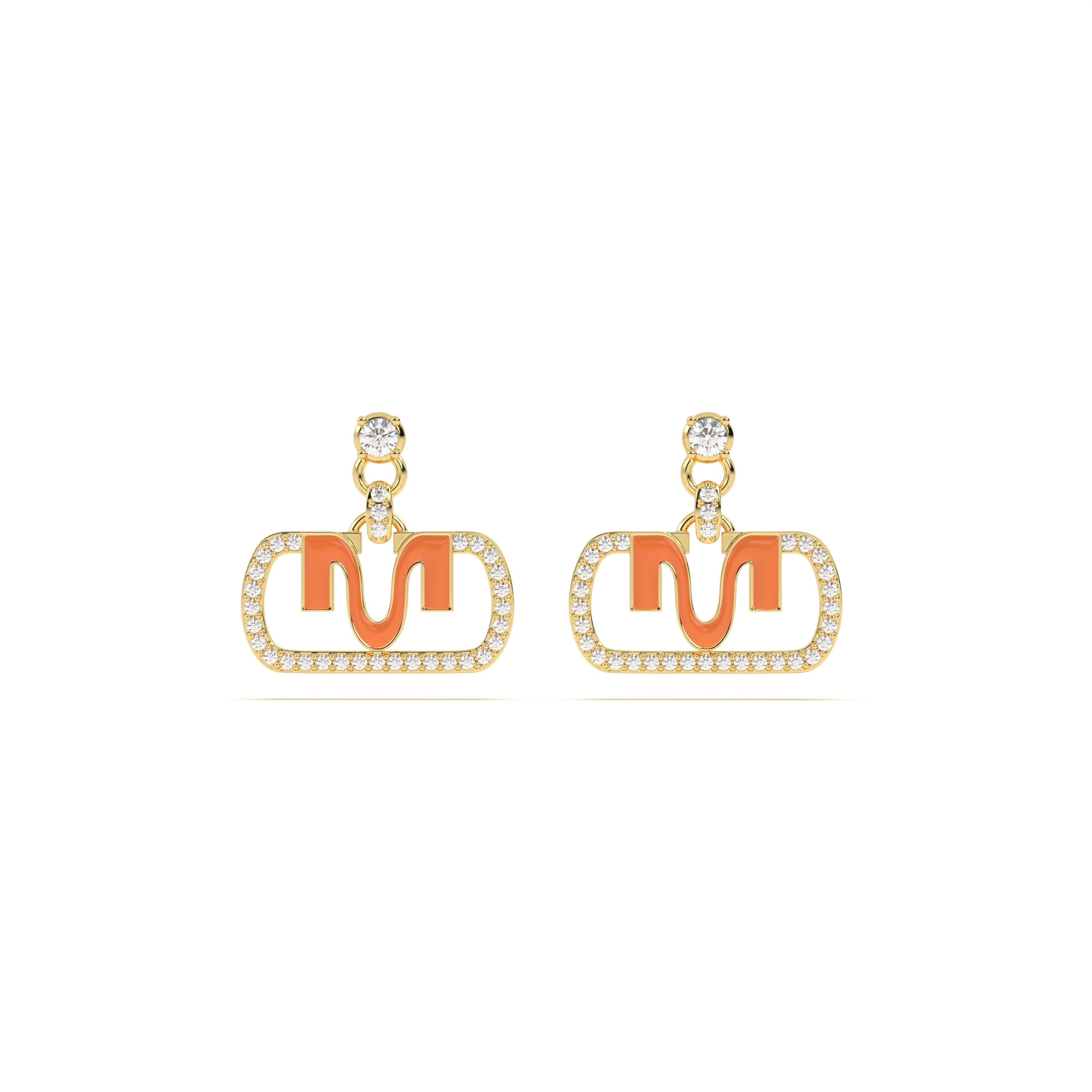 MIJA Enamel Diamond Drop