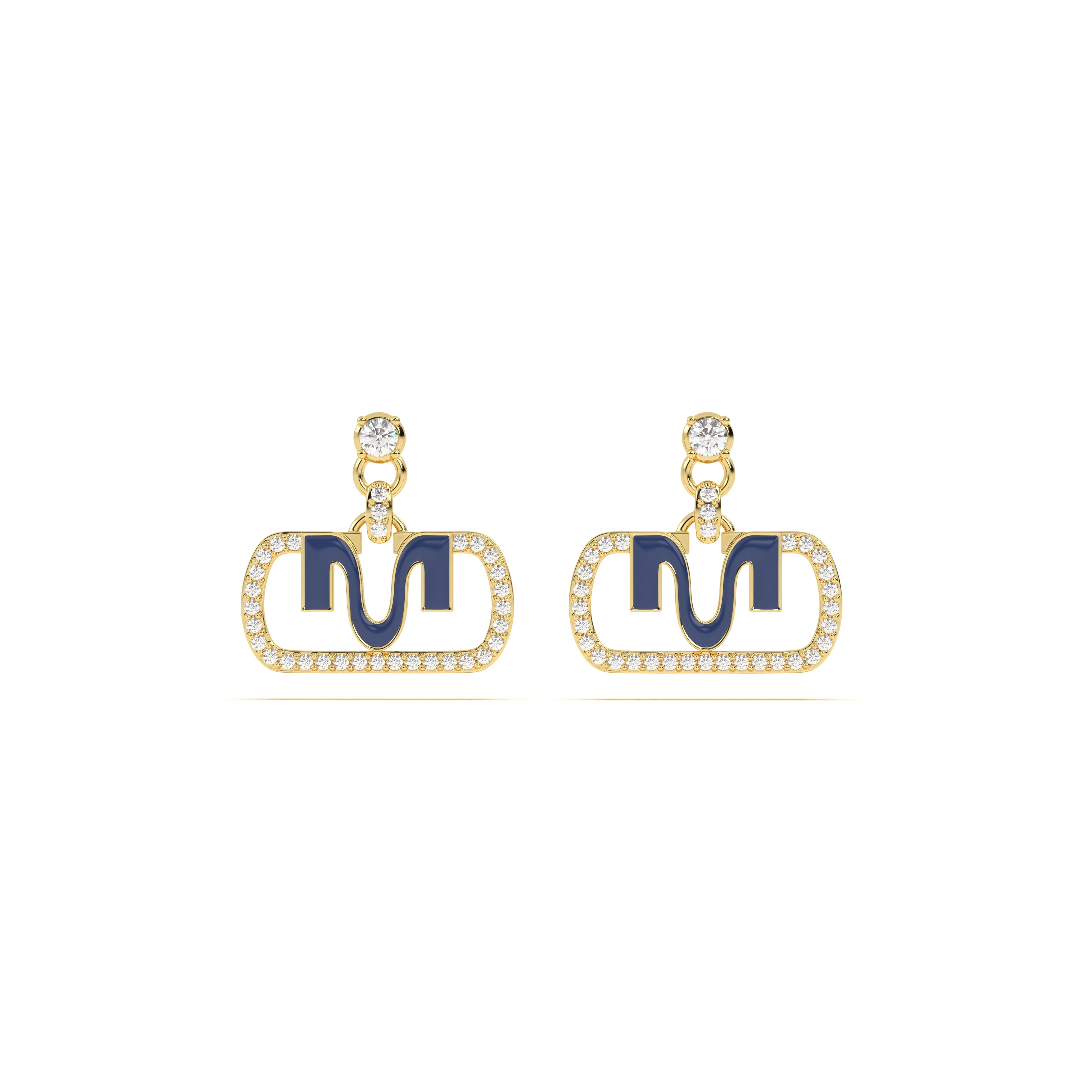 MIJA Enamel Diamond Drop