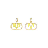 MIJA Enamel Diamond Drop