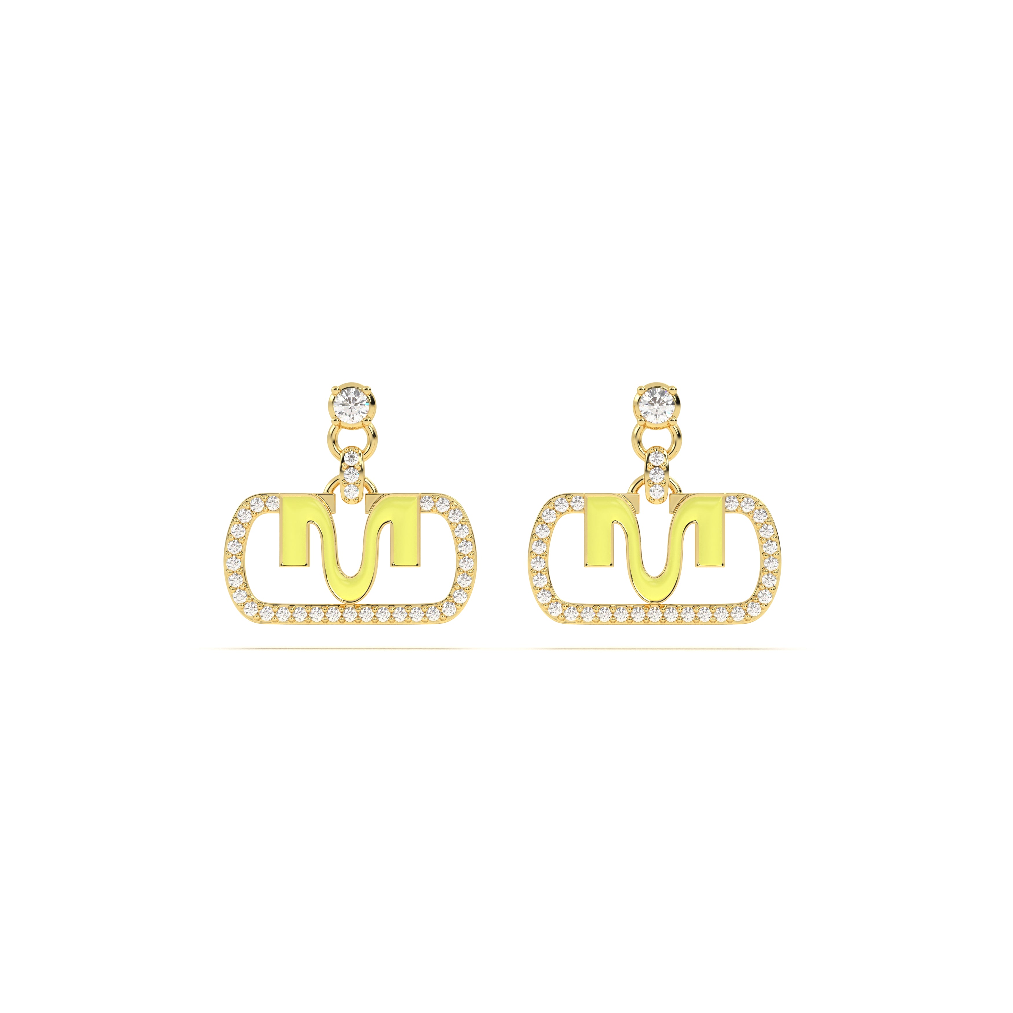 MIJA Enamel Diamond Drop