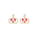 MIJA Enamel Diamond Drop