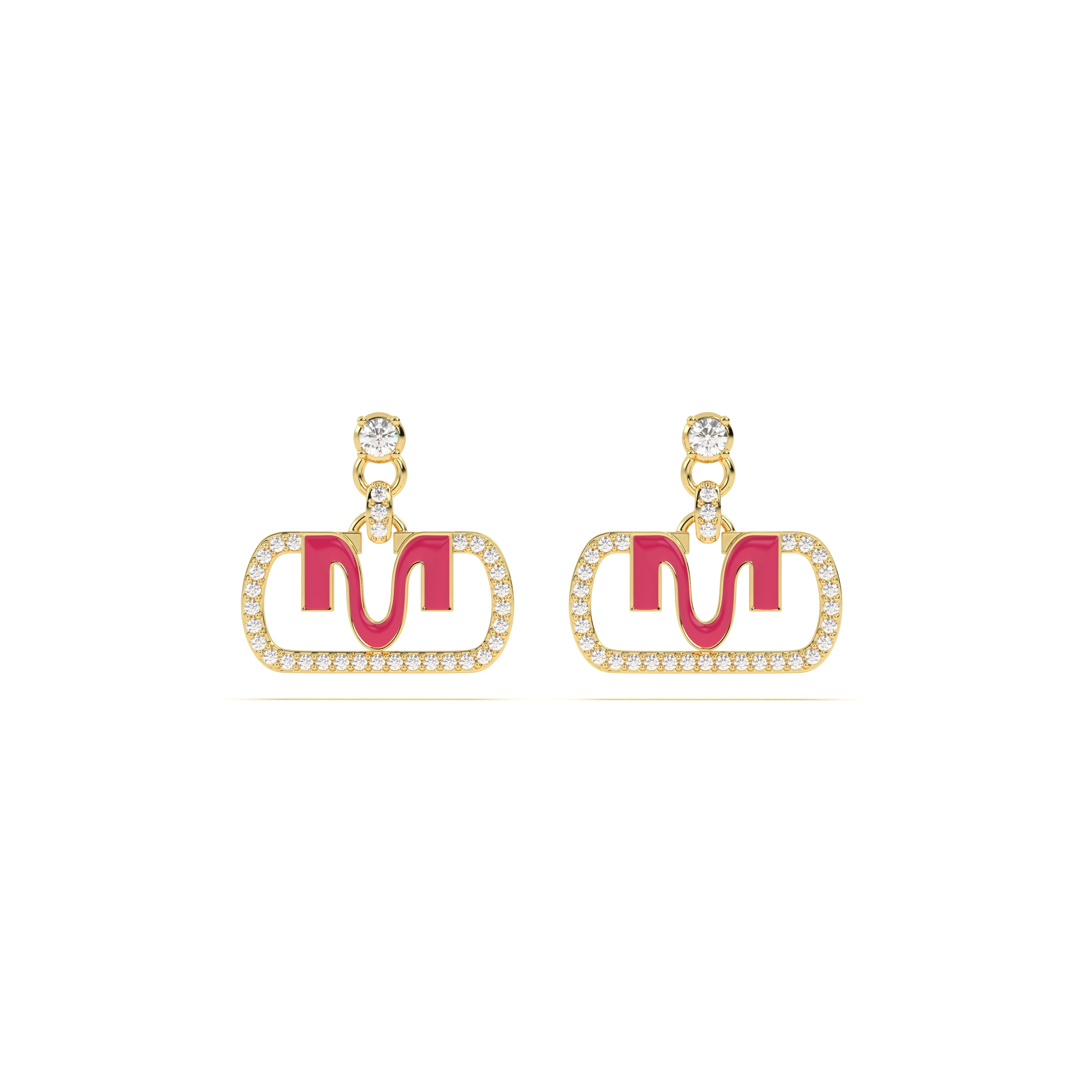 MIJA Enamel Diamond Drop