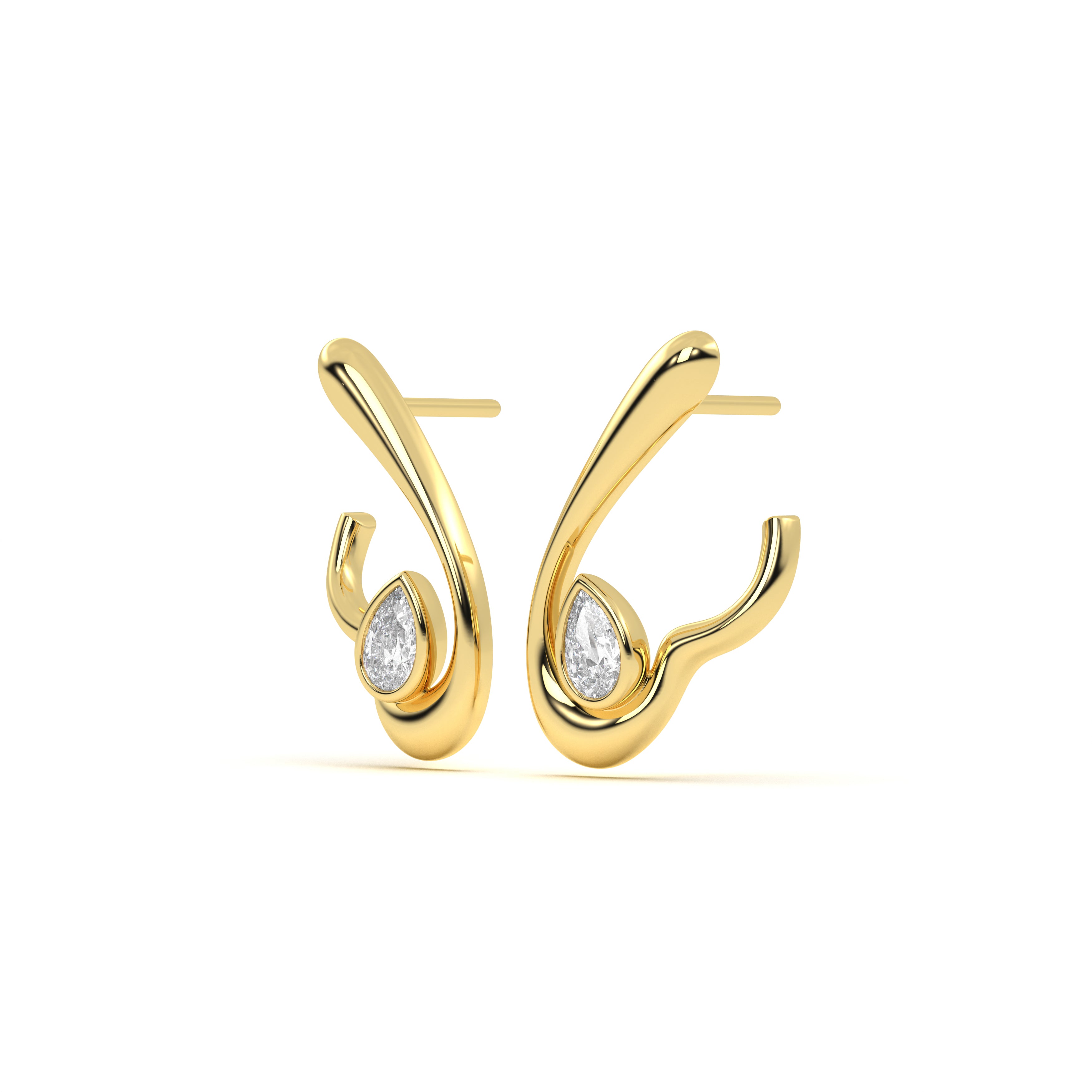 Pear Diamond Leher Drop