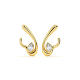 Pear Diamond Leher Drop