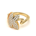 Mija Enamel 'K' Ring 