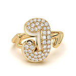 MijaEnamel 'J' Ring 