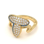 Mija Enamel 'T' Ring 