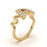 Initial ‘A’ Diamond Ring
