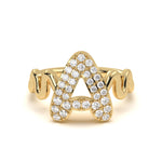 Initial ‘A’ Diamond Ring