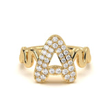 Initial ‘A’ Diamond Ring