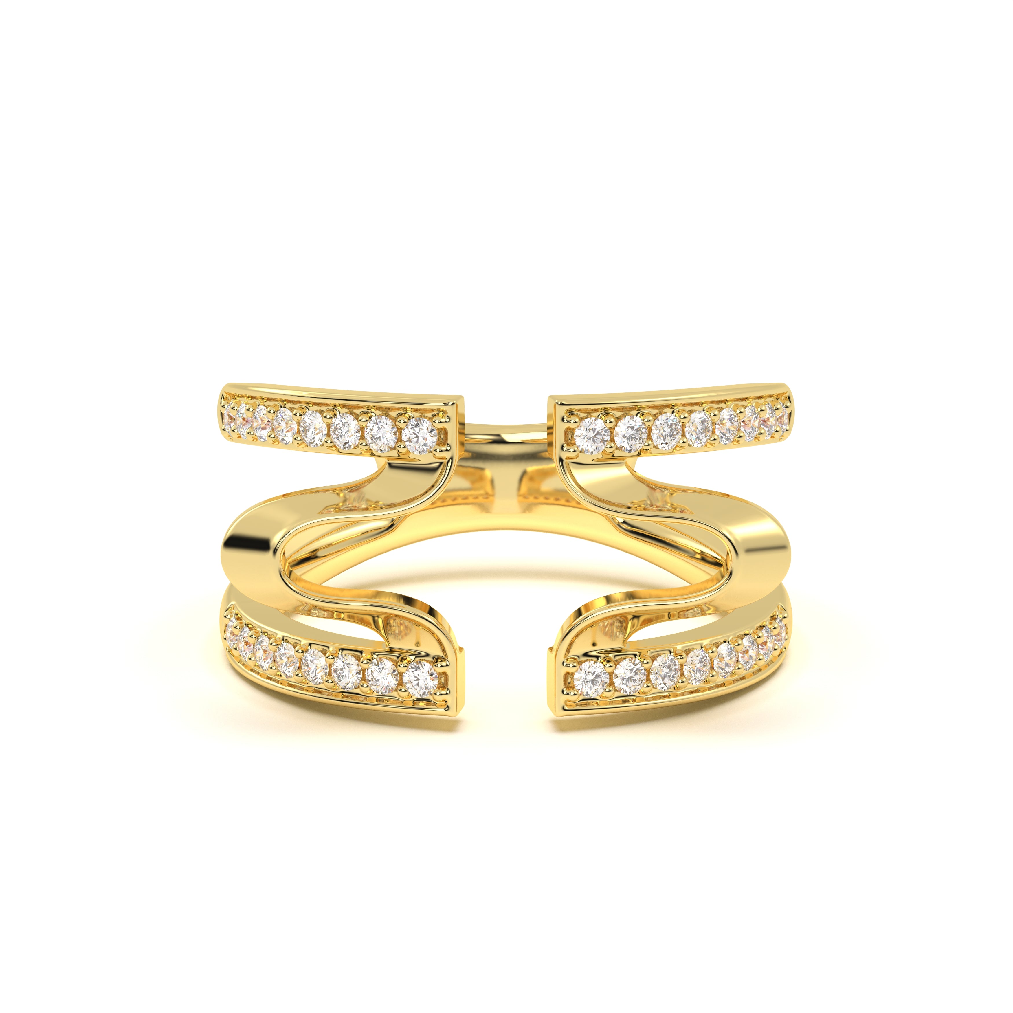 MIJA Open Diamond Ring