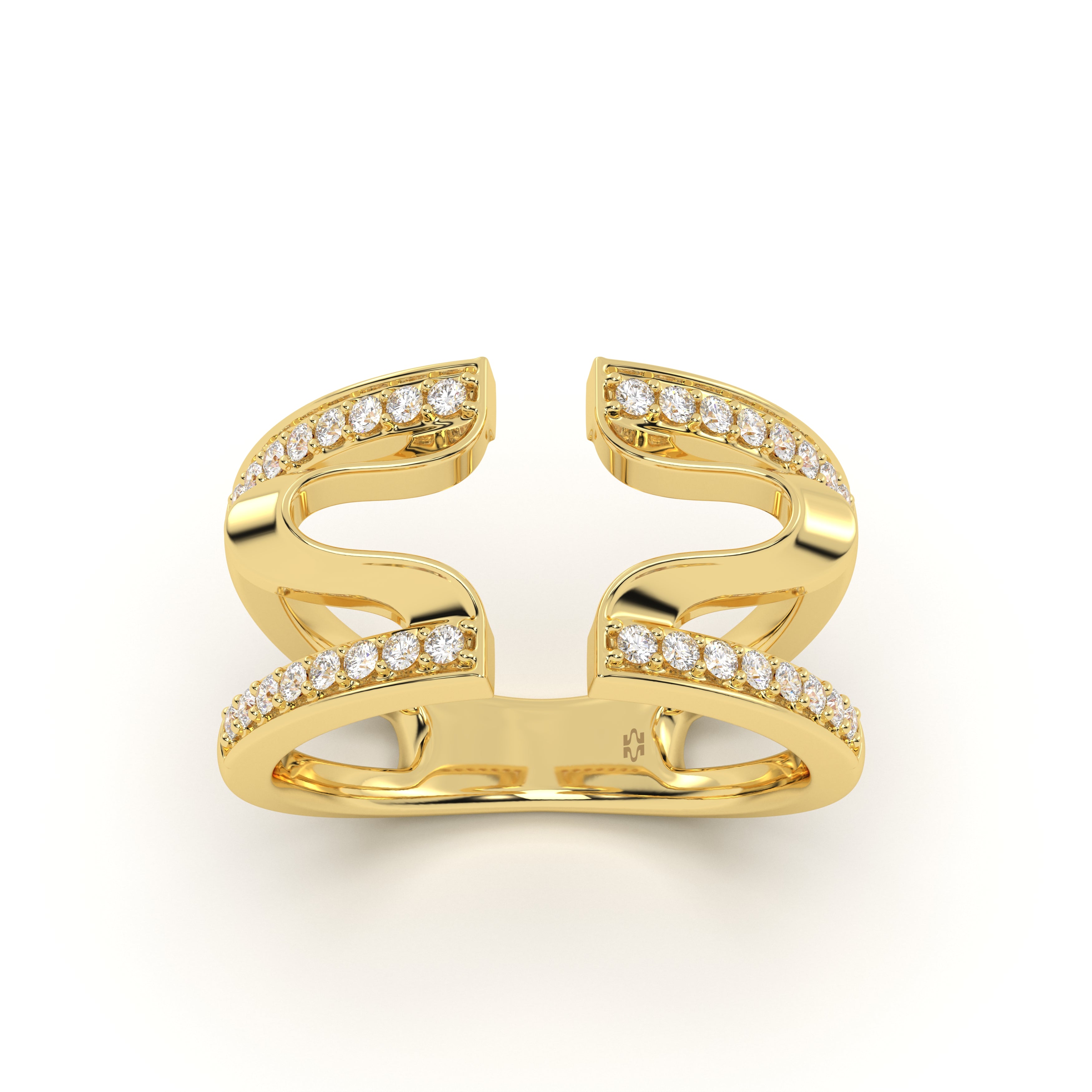 MIJA Open Diamond Ring