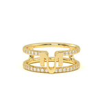 MIJA Pave Diamond Ring