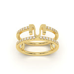 MIJA Pave Diamond Ring