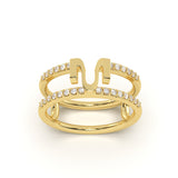 MIJA Pave Diamond Ring