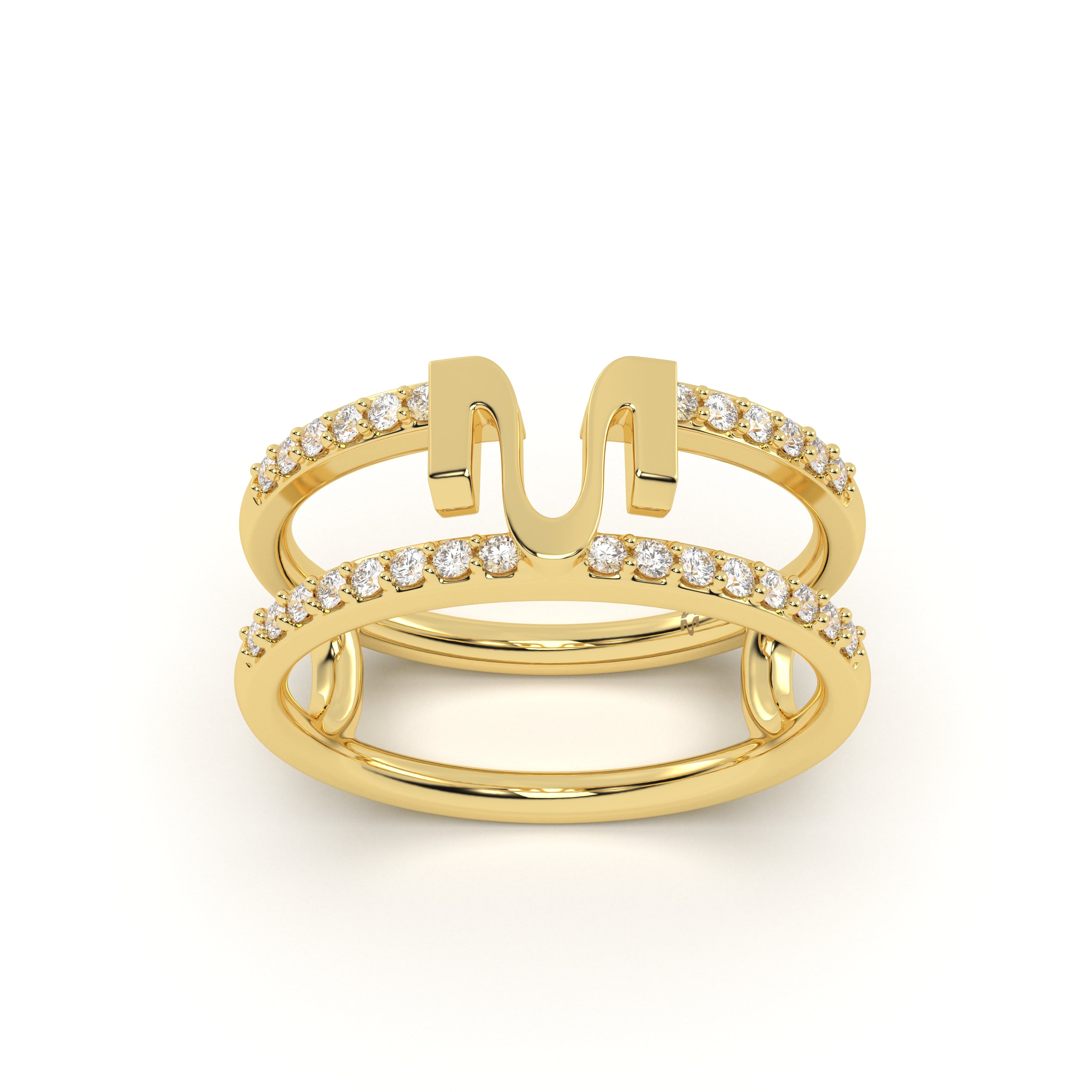 MIJA Pave Diamond Ring