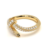 Pave Diamond Screw Ring