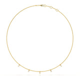 Mini Emerald Station Necklace